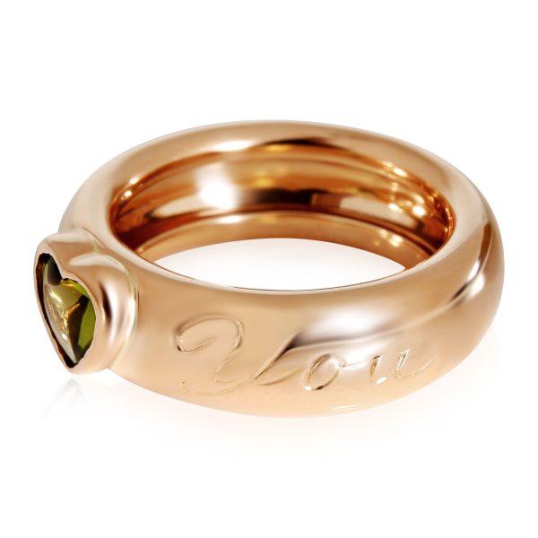 114490 sv 49358c9b 04c3 4416 93db 104fc10d1f6f Tiffany Co Vintage I Love You Heart Peridot Ring in 18k Yellow Gold