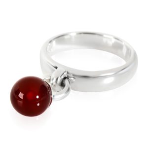 Tiffany Co Fascination Carnelian Dangle Ring in Sterling Silver Louis Vuitton Sherwood PM Handbag Vernis