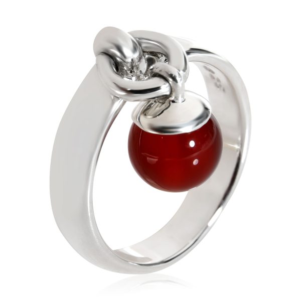 114570 pv Tiffany Co Fascination Carnelian Dangle Ring in Sterling Silver