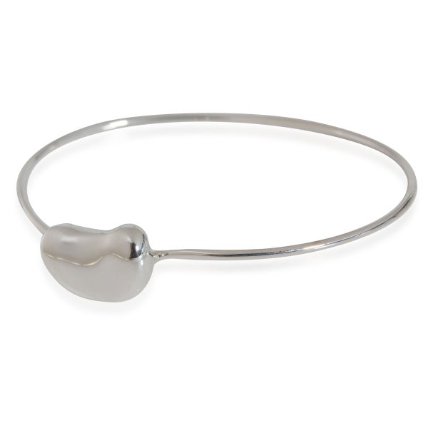 114587 sv Tiffany Co Elsa Peretti Bean Bangle in Sterling Silver