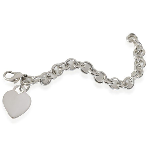 114592 pv Tiffany Co Charm Bracelet with Heart Tag in Sterling Silver