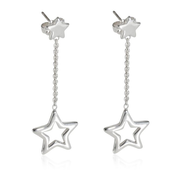 Tiffany Co Star Drop Earring in Sterling Silver Tiffany Co Star Drop Earring in Sterling Silver