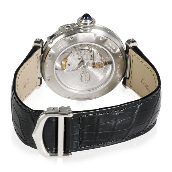 114648 bv 8b8cb66b e24b 488e 951e 02264588e41c Cartier Pasha GMT W3103755 Unisex Watch in Stainless Steel