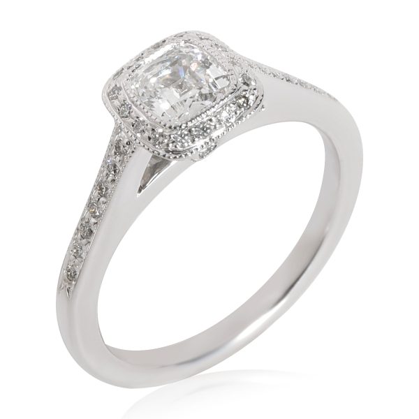 114663 pv Tiffany Co Legacy Diamond Engagement Ring in Platinum FVS1 062 Ctw