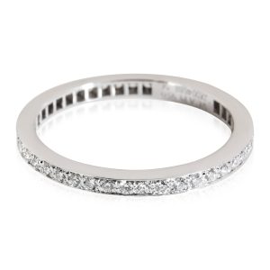 Van Cleef Arpels Diamond Wedding Band in Platinum 039 CTW Louis Vuitton Nano Speedy Bag Black Beige