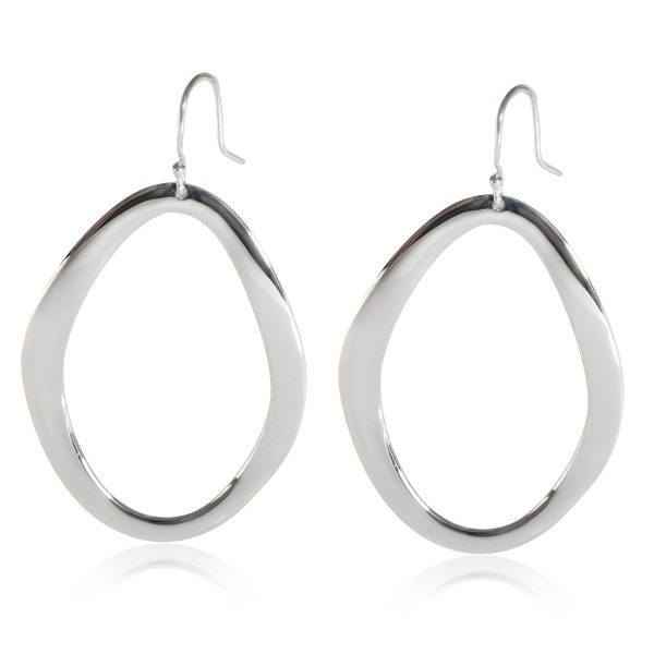 Ippolita Classico Wavy Oval Drop Earring in Sterling Silver Ippolita Classico Wavy Oval Drop Earring in Sterling Silver