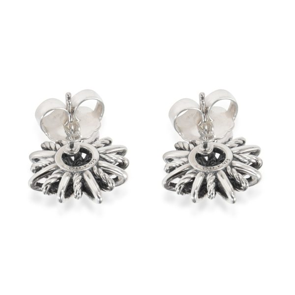 114750 bv David Yurman Starburst Diamond Earrings in Sterling Silver 039 CTW