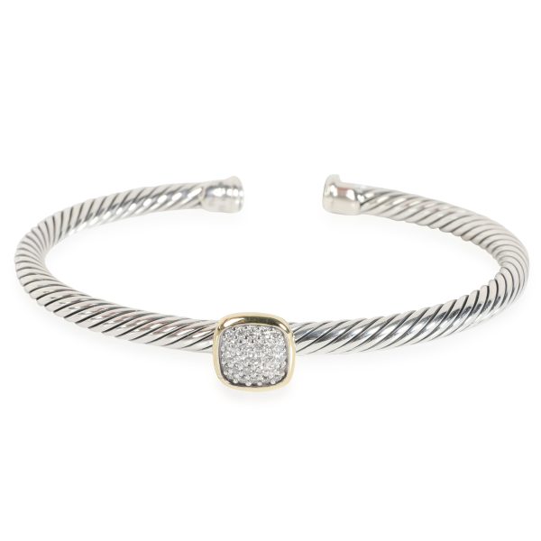 David Yurman Noblesse Diamond Cuff in 18K Yellow GoldSterling Silver 015 CTW David Yurman Noblesse Diamond Cuff in 18K Yellow GoldSterling Silver 015 CTW