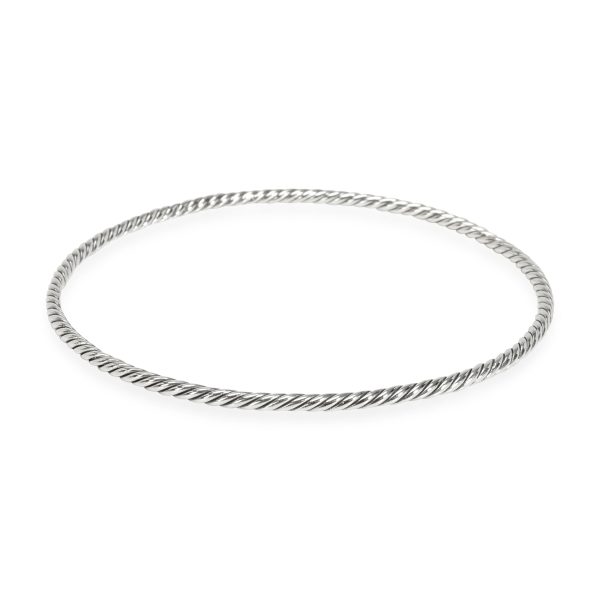 David Yurman Stax Cable Slip on Bangle in Sterling Silver David Yurman Stax Cable Slip on Bangle in Sterling Silver