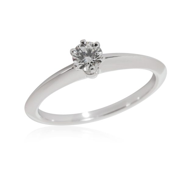 Tiffany Co Tiffany Co Diamond Solitaire Engagement Ring in Platinum G IF 021 CTW