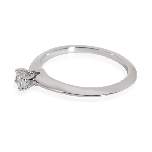 Solitaire Ring Platinum Tiffany Co Diamond Solitaire Engagement Ring in Platinum G IF 021 CTW