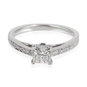 Tiffany Co Grace Diamond Engagement Ring in Platinum H VVS1 076 Ctw Versace Jeans Couture Spring Summer Black