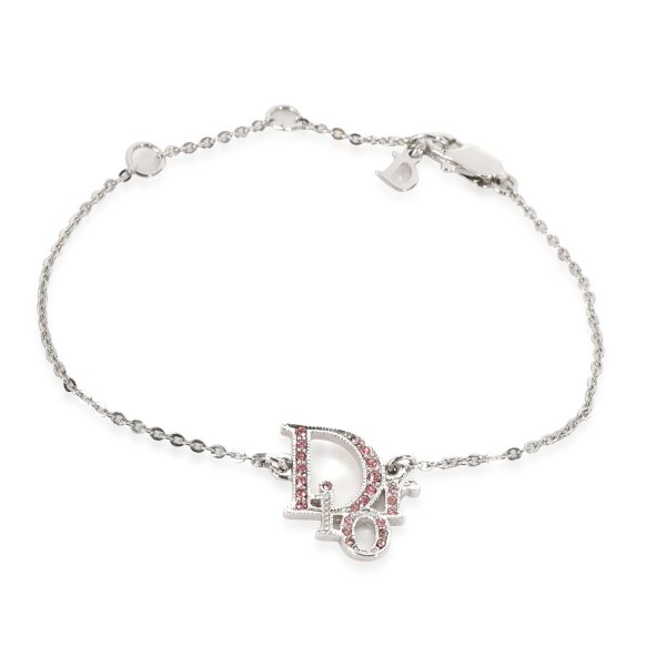 Dior Pink Strass Logo Bracelet Dior Pink Strass Logo Bracelet