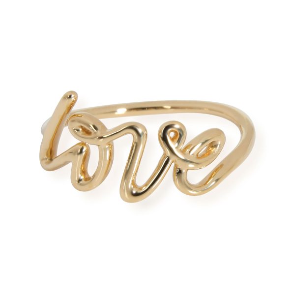 Tiffany Co Palomas Grafitti Love Ring in 18K Yellow Gold Tiffany Co Palomas Grafitti Love Ring in 18K Yellow Gold