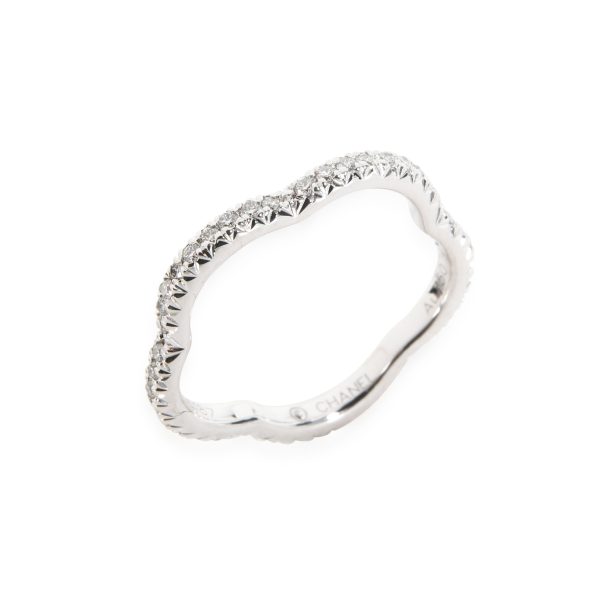 Chanel Chanel Camelia Diamond Wedding Band in 18K White Gold 023 CTW