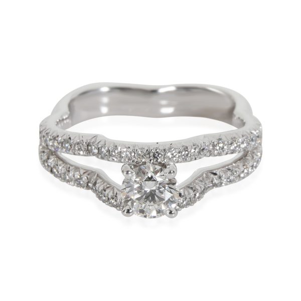 Rings Chanel Camelia Diamond Engagement in Platinum F VVS1 071 CTW