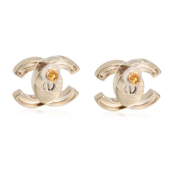 115034 bv Chanel 2018 Iridescent Turnlock CC Stud Earring