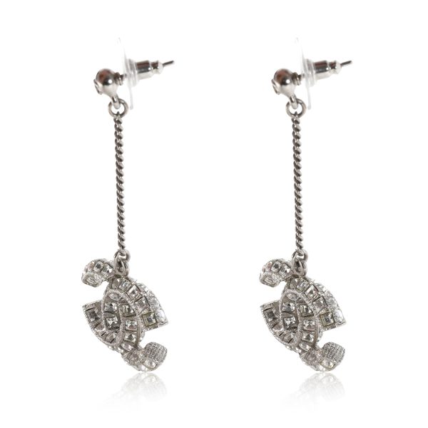 115087 sv Chanel 2021 CC Strass Drop Earrings