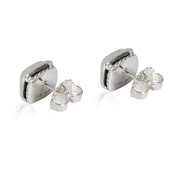 115096 bv d00b8c2f 1eb6 4855 af4b 1b7dce6b68ae David Yurman Albion Blue Topaz Diamond Stud Earring in Sterling Silver 040 CTW