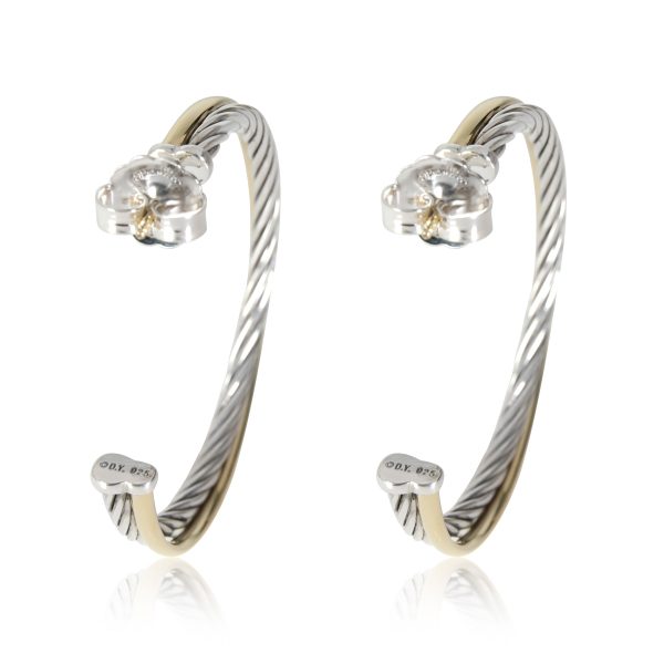 115120 bv David Yurman Crossover Hoop Earring in 18K GoldSterling