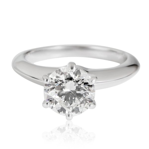 Tiffany Co Diamond Engagement Ring in Platinum G SI1 116 CTW Tiffany Co Diamond Engagement Ring in Platinum G SI1 116 CTW