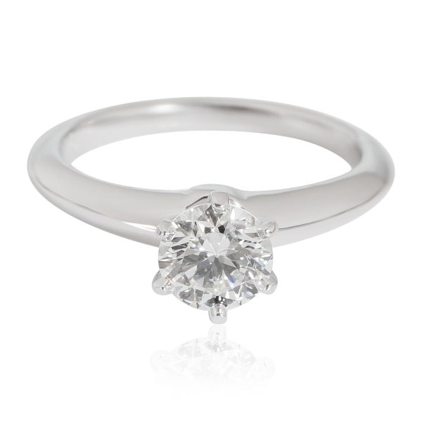 Rings Tiffany Co Diamond Solitaire Engagement Ring in Platinum F VS2 082 CTW