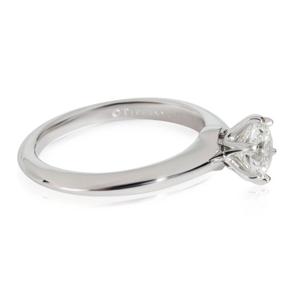 Platinum Solitaire Ring Tiffany Co Diamond Solitaire Engagement Ring in Platinum F VS2 082 CTW