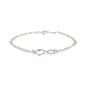 Tiffany Co Infinity Bracelet in Sterling Silver Louis Vuitton Pendantif Champs Elysees GM Necklace Pendant Silver