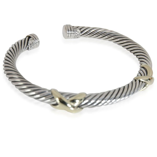 115170 av a6f76de9 3a5d 48be 9fc3 f4b906362169 David Yurman X Cuff in 14K GoldSterling