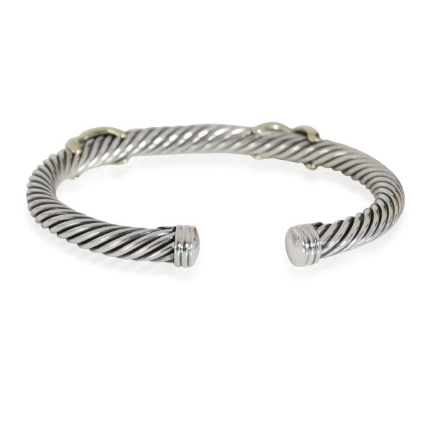 115170 bv 297408d7 f2e0 443b 9033 e623d20b8430 David Yurman X Cuff in 14K GoldSterling