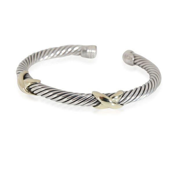 115170 sv 7961820c 5a12 4b74 bab0 52c69d64bd98 David Yurman X Cuff in 14K GoldSterling