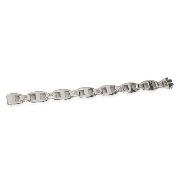 115207 pv Hermès Cassiopee Sapphire Link Bracelet in Sterling Silver