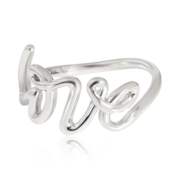 Tiffany Co Graffiti Love Ring in Sterling Silver Tiffany Co Graffiti Love Ring in Sterling Silver