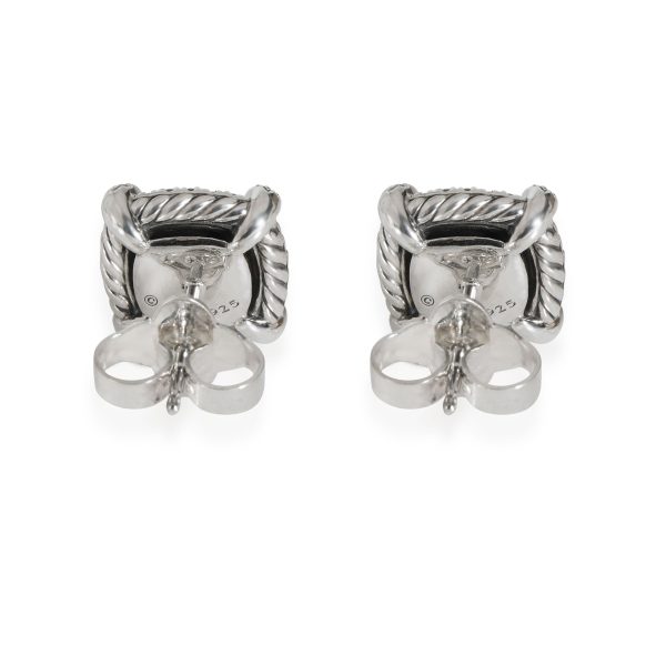 115345 bv 74e52a5a 3856 4ebd 9e33 4755e020ac28 David Yurman Chatelaine Black Orchid Diamond Earrings in Sterling Silver 029CTW