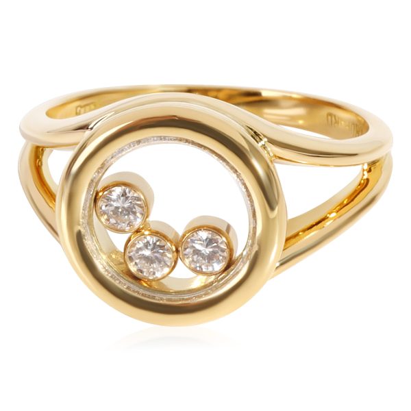 Rings Chopard Happy Diamonds Icon Ring in 18k Yellow Gold 017 CTW