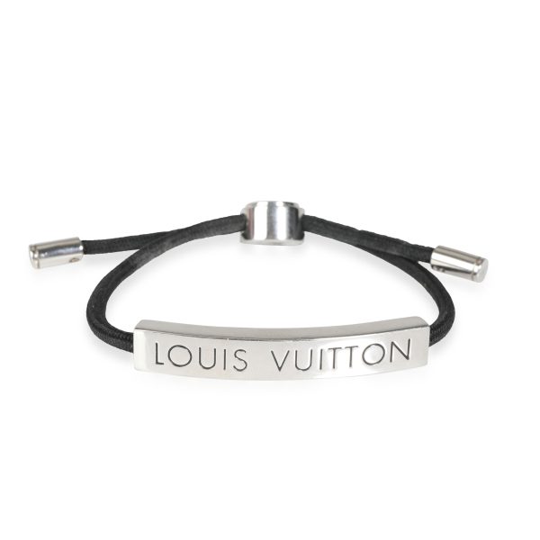 Louis Vuitton Space Bracelet on Black Cord Louis Vuitton Space Bracelet on Black Cord