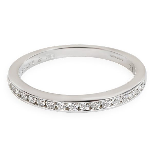 Rings Tiffany Co Diamond Wedding Band in 950 Platinum 017 CTW