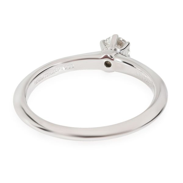 Rings Tiffany Co Solitaire Ring in 950 Platinum F VS1 024 CTW