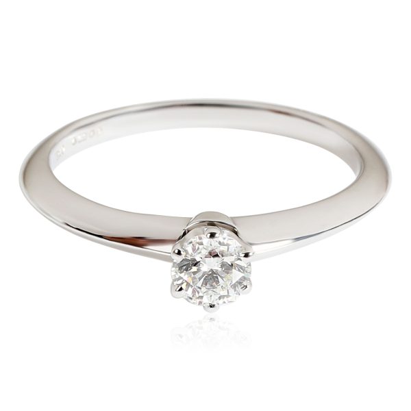 Tiffany Co Tiffany Co Solitaire Ring in 950 Platinum F VS1 024 CTW