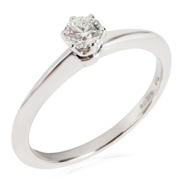 tiffany co solitaire ring in 950 platinum f vs1 0 24 ctw Tiffany Co Solitaire Ring in 950 Platinum F VS1 024 CTW