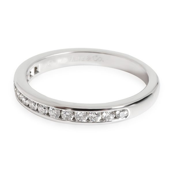 Wedding Band Platinum Tiffany Co Channel Set Half Eternity Diamond Wedding Band Platinum 024 Ctw