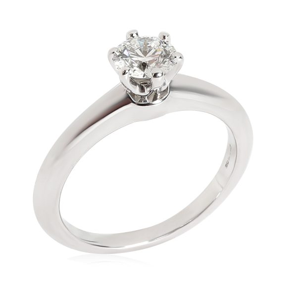 Tiffany Co Diamond Engagement Ring in Platinum F VS1 051 CTW Tiffany Co Diamond Engagement Ring in Platinum F VS1 051 CTW