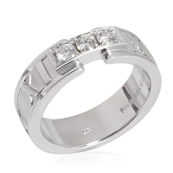 Tiffany Co Atlas Diamond Ring in 18K White Gold Tiffany Co Atlas Diamond Ring in 18K White Gold