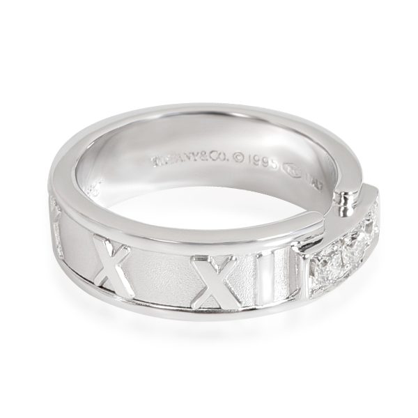 White Gold Ring Tiffany Co Atlas Diamond Ring in 18K White Gold