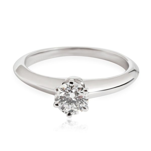 Rings Tiffany Co Diamond Engagement Ring in Platinum I VS1 043 CTW