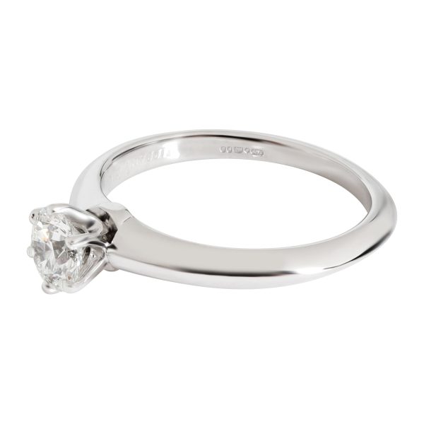 Platinum Solitaire Ring Tiffany Co Diamond Engagement Ring in Platinum I VS1 043 CTW