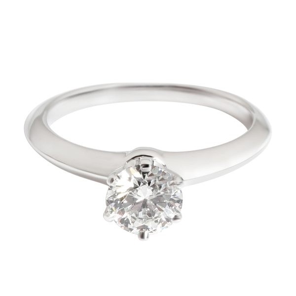 Tiffany Co Diamond Engagement Ring in Platinum H VS1 090 CTW Tiffany Co Diamond Engagement Ring in Platinum H VS1 090 CTW