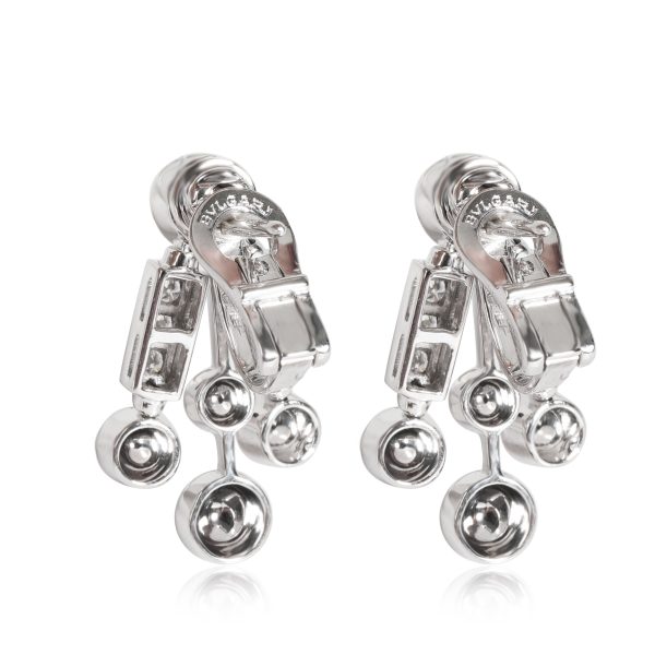 Bulgari Diamond Earrings in 18K White Gold 0.96 CTW - Image 3