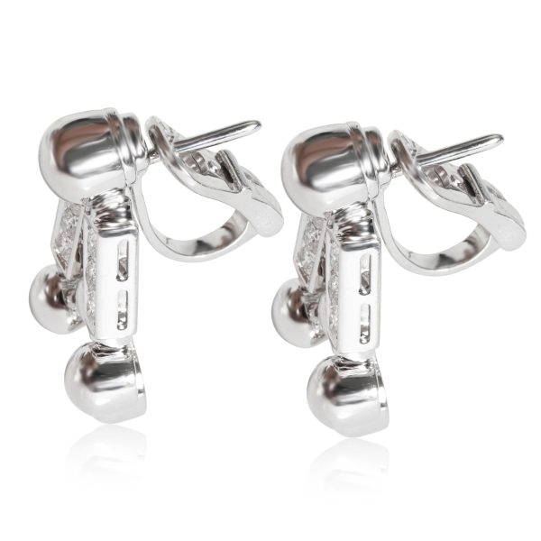 Bulgari Diamond Earrings in 18K White Gold 0.96 CTW - Image 2