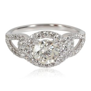 Rings Cordova Diamond Engagement Ring in 14k White Gold J K I 09 CTW